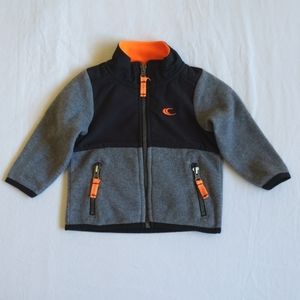 carter's sporty fleece zip-up jacket 12 months baby boy